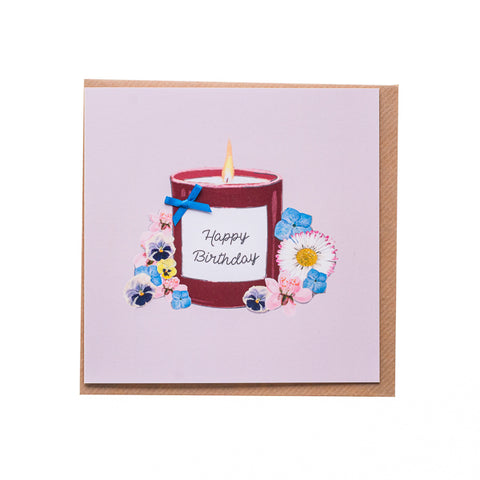 Flower Birthday Candle