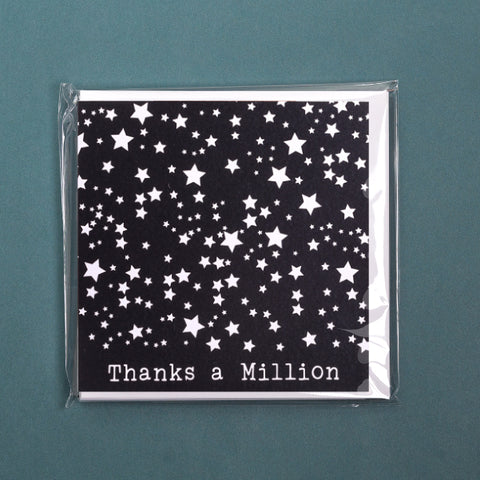 Pack of 6 Cards - Thanks a million