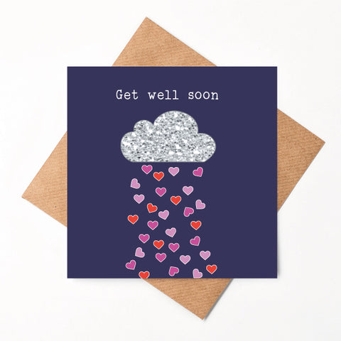 Glitter Cloud Get Well Soon