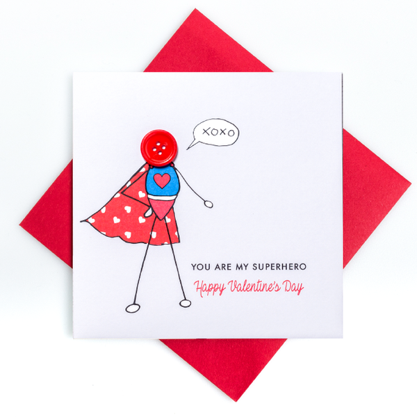 Super Boy Valentine's Card