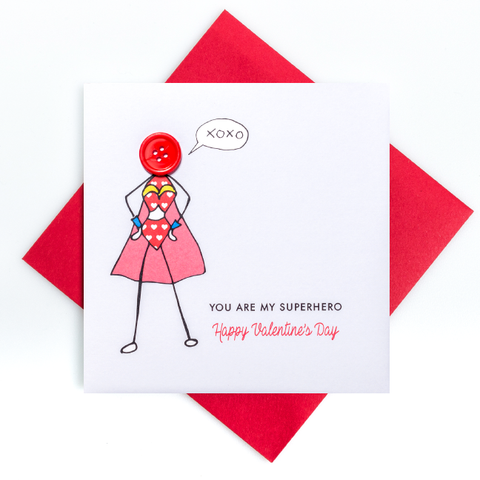 Super Girl Valentine's Card